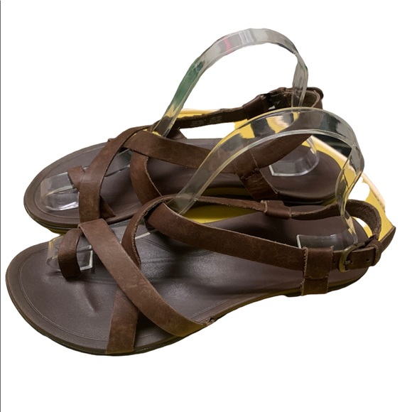 OluKai Womens Upena Kona Coffee/Kona Coffee Sandals Size 8 (853504) | eBay